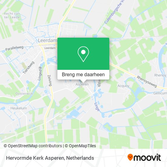 Hervormde Kerk Asperen kaart