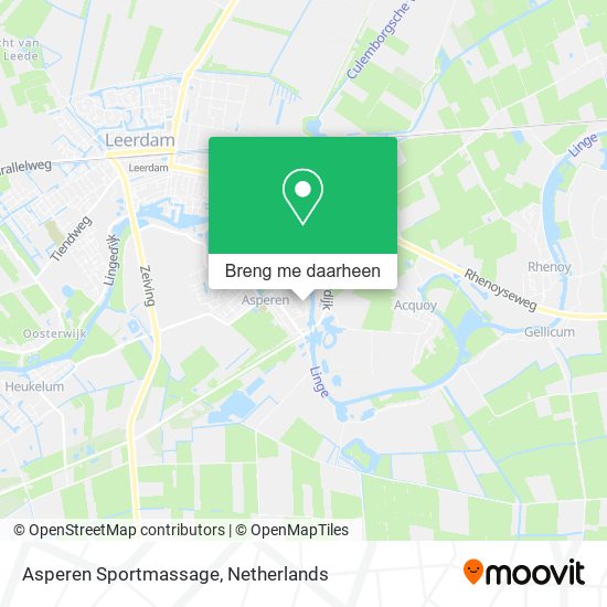 Asperen Sportmassage kaart