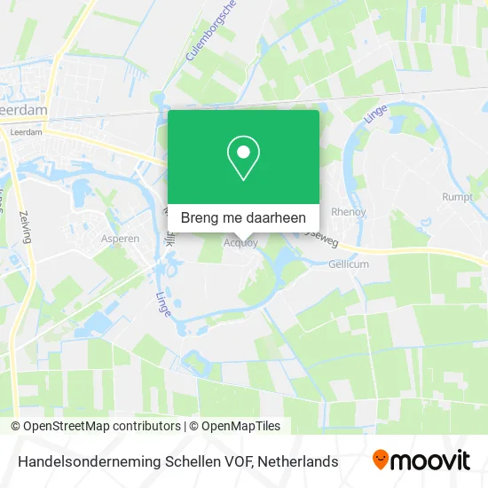 Handelsonderneming Schellen VOF kaart