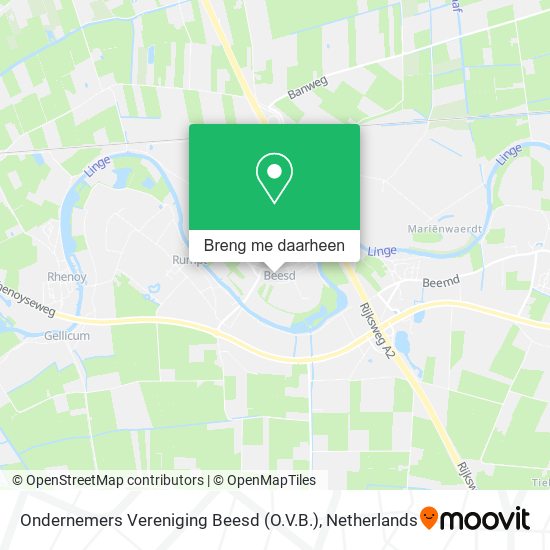 Ondernemers Vereniging Beesd (O.V.B.) kaart