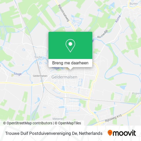 Trouwe Duif Postduivenvereniging De kaart