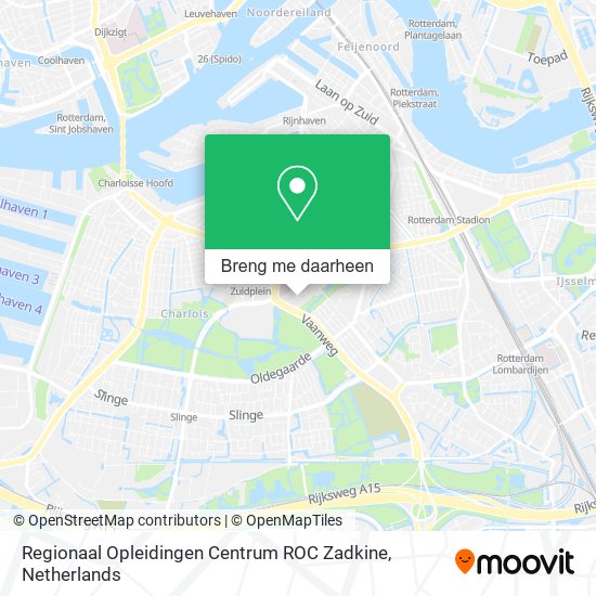 Regionaal Opleidingen Centrum ROC Zadkine kaart