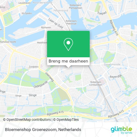 Bloemenshop Groenezoom kaart