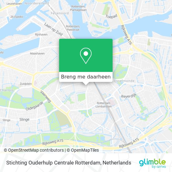 Stichting Ouderhulp Centrale Rotterdam kaart