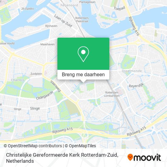 Christelijke Gereformeerde Kerk Rotterdam-Zuid kaart