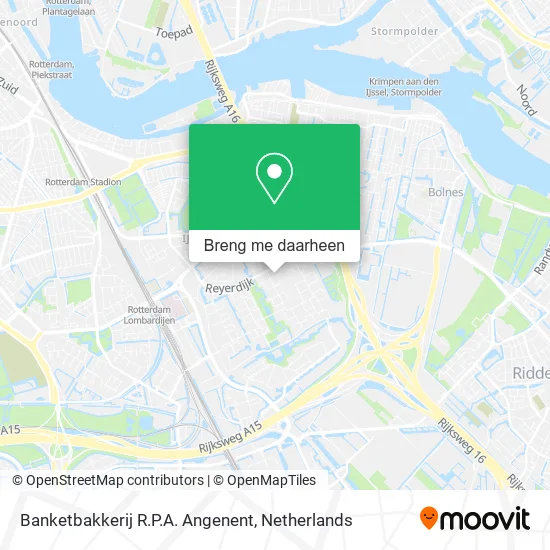 Banketbakkerij R.P.A. Angenent kaart