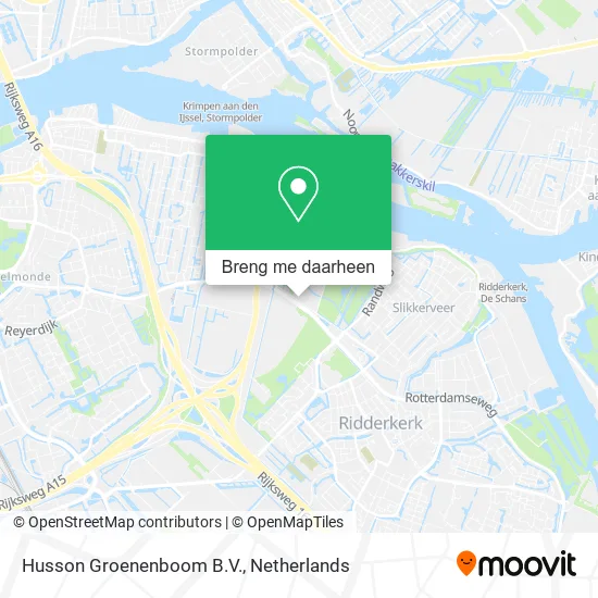 Husson Groenenboom B.V. kaart