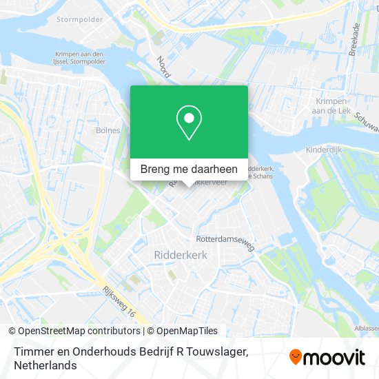 Timmer en Onderhouds Bedrijf R Touwslager kaart