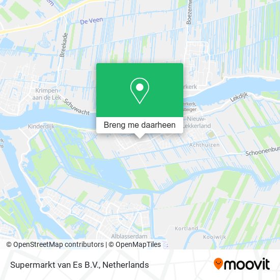 Supermarkt van Es B.V. kaart