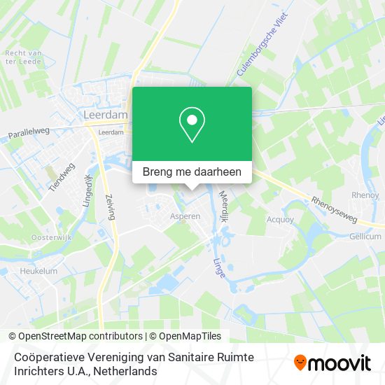 Coöperatieve Vereniging van Sanitaire Ruimte Inrichters U.A. kaart