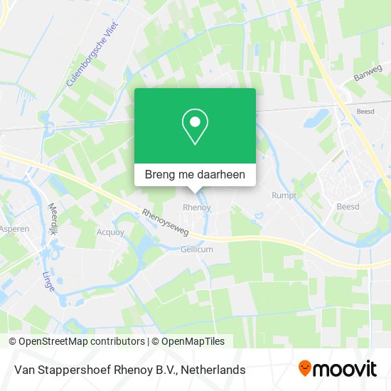 Van Stappershoef Rhenoy B.V. kaart