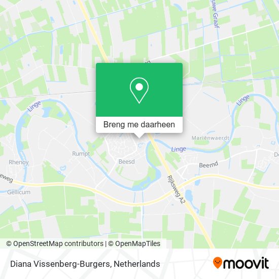 Diana Vissenberg-Burgers kaart