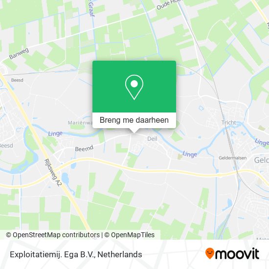 Exploitatiemij. Ega B.V. kaart