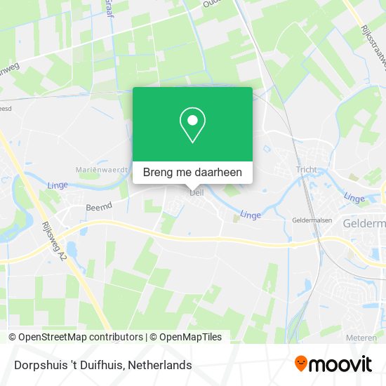 Dorpshuis 't Duifhuis kaart