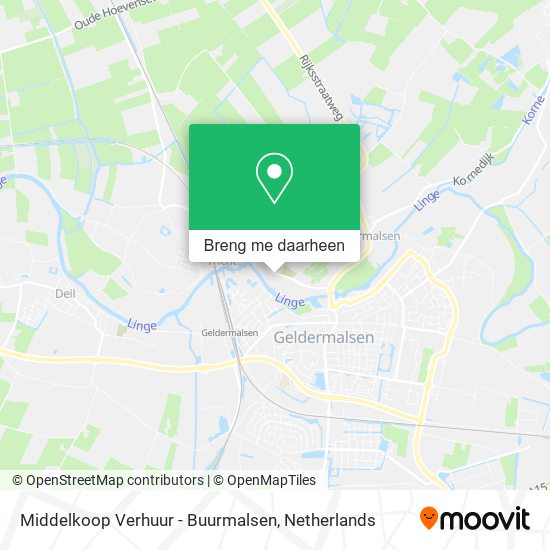 Middelkoop Verhuur - Buurmalsen kaart