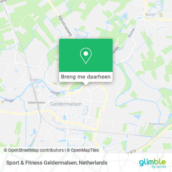 Sport & Fitness Geldermalsen kaart