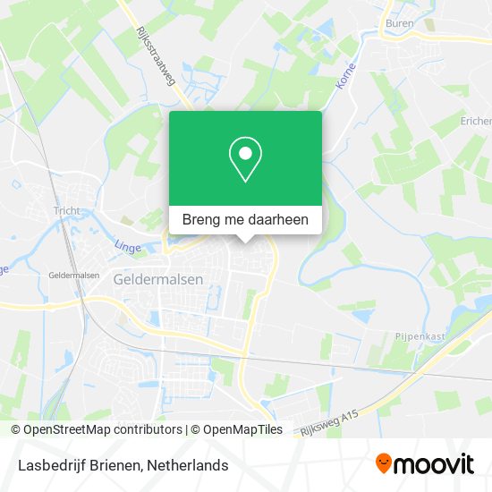 Lasbedrijf Brienen kaart