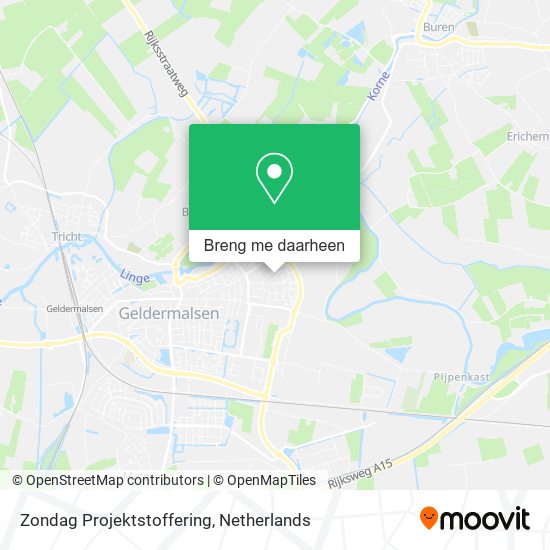 Zondag Projektstoffering kaart