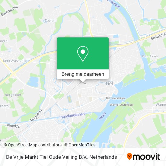 De Vrije Markt Tiel Oude Veiling B.V. kaart