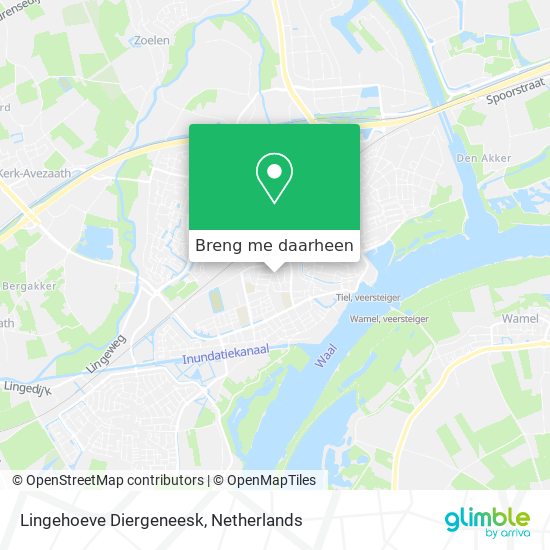 Lingehoeve Diergeneesk kaart