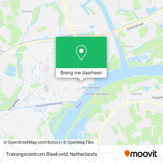 Trainingscentrum Bleekveld kaart