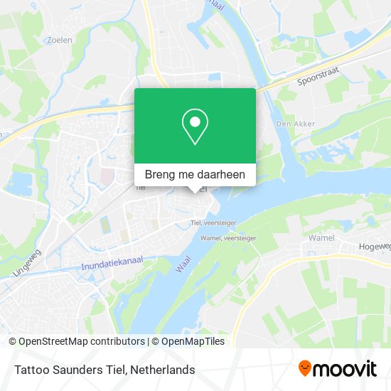 Tattoo Saunders Tiel kaart