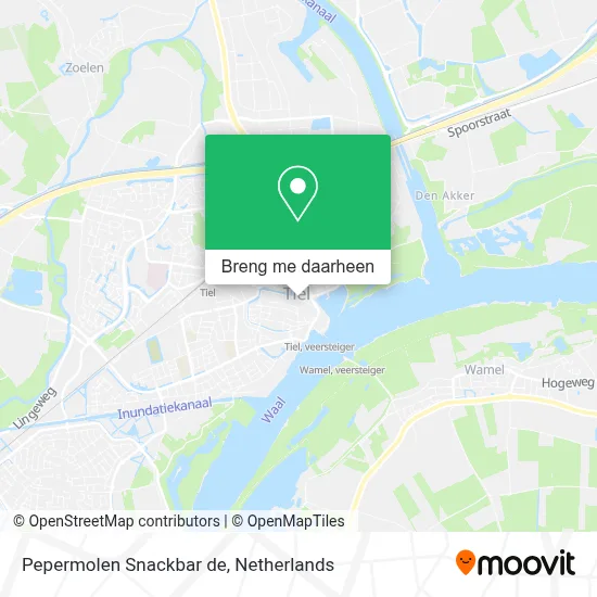 Pepermolen Snackbar de kaart