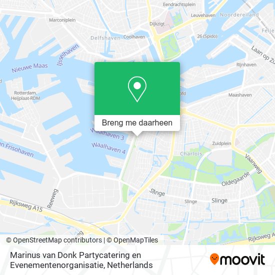 Marinus van Donk Partycatering en Evenementenorganisatie kaart