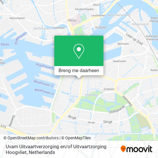 Uvam Uitvaartverzorging en / of Uitvaartzorging Hoogvliet kaart