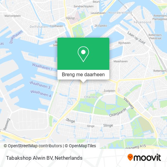 Tabakshop Alwin BV kaart