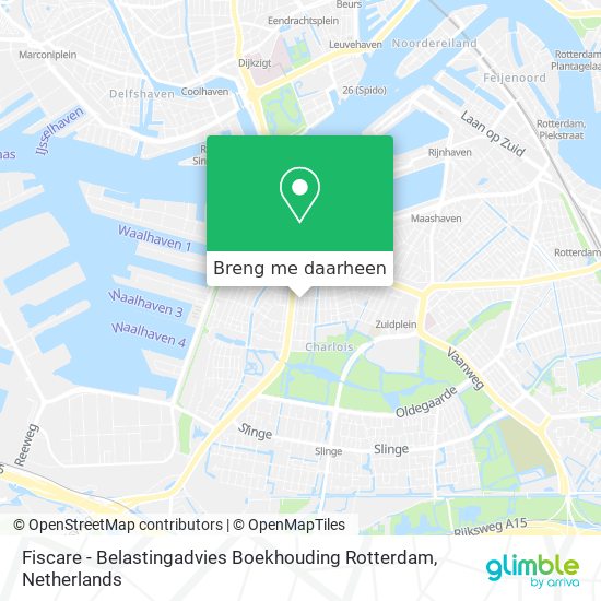 Fiscare - Belastingadvies Boekhouding Rotterdam kaart