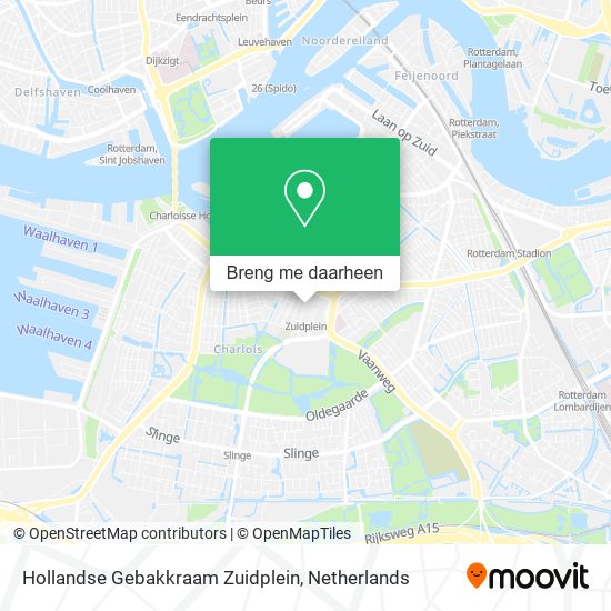 Hollandse Gebakkraam Zuidplein kaart