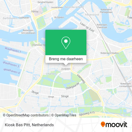 Kiosk Bas Pitt kaart