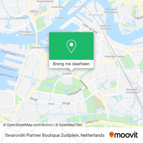 Swarovski Partner Boutique Zuidplein kaart