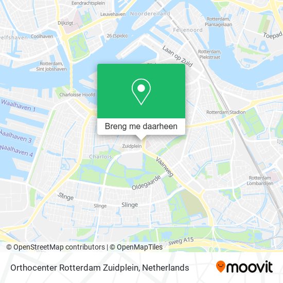 Orthocenter Rotterdam Zuidplein kaart