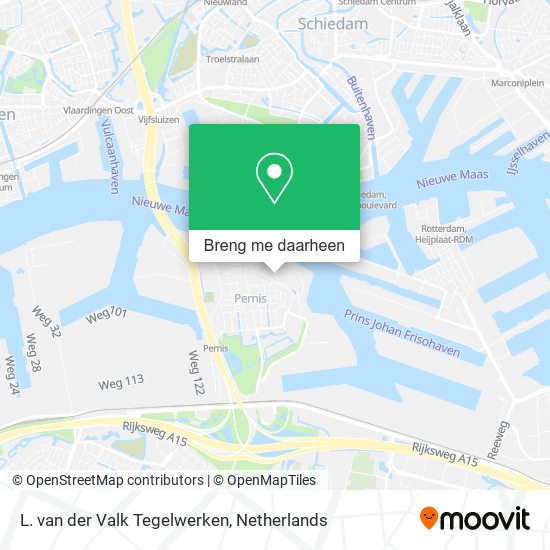 L. van der Valk Tegelwerken kaart