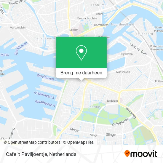Cafe 't Paviljoentje kaart