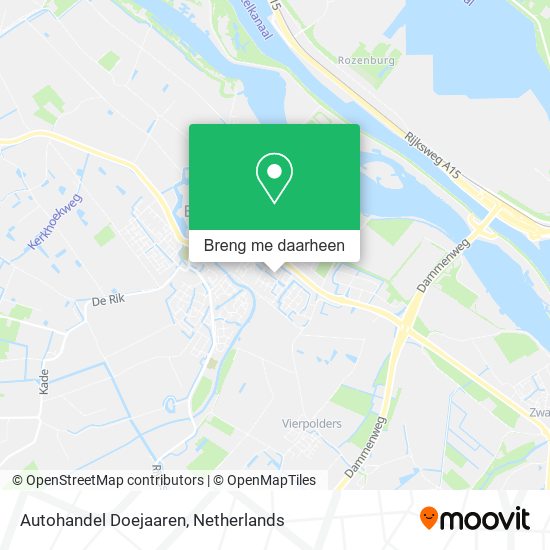 Autohandel Doejaaren kaart