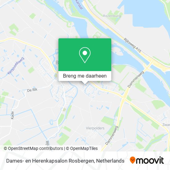 Dames- en Herenkapsalon Rosbergen kaart