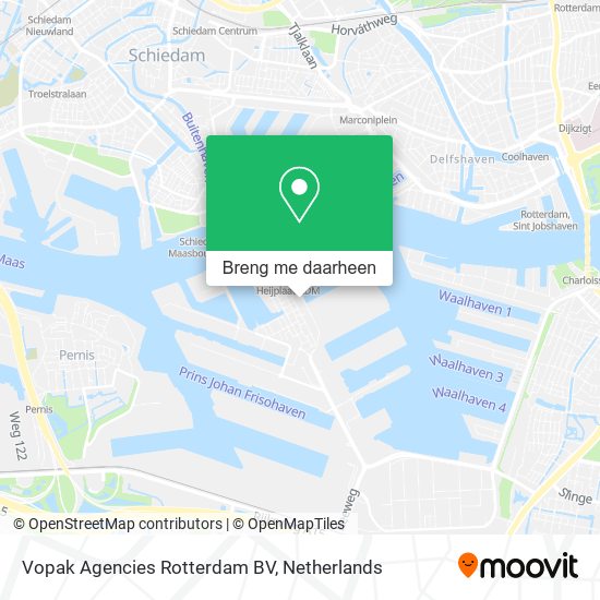 Vopak Agencies Rotterdam BV kaart