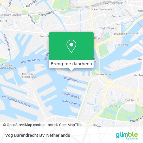 Vcg Barendrecht BV kaart