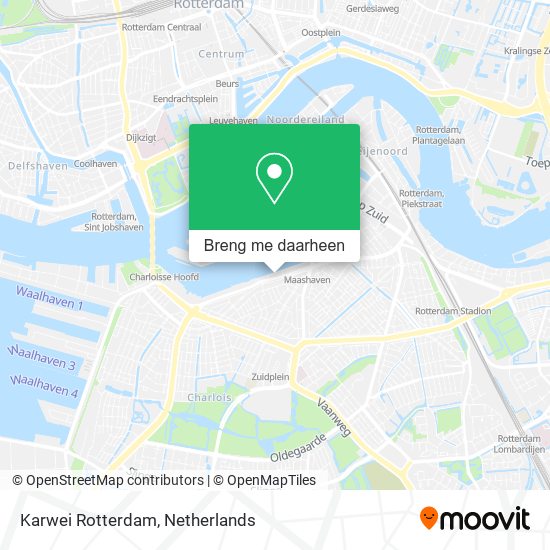 Karwei Rotterdam kaart