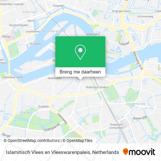 Islamitisch Vlees en Vleeswarenpaleis kaart