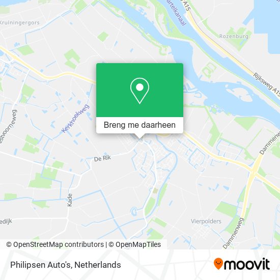 Philipsen Auto's kaart