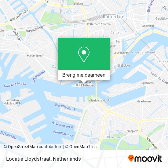 Locatie Lloydstraat kaart