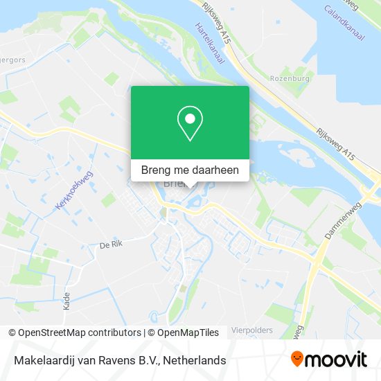 Makelaardij van Ravens B.V. kaart