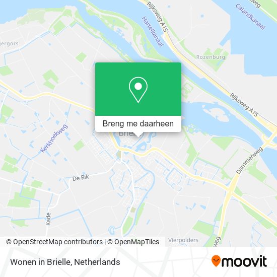 Wonen in Brielle kaart