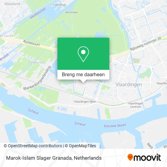 Marok-Islam Slager Granada kaart