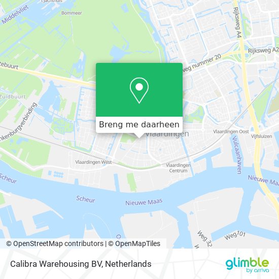 Calibra Warehousing BV kaart