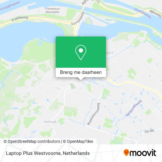 Laptop Plus Westvoorne kaart